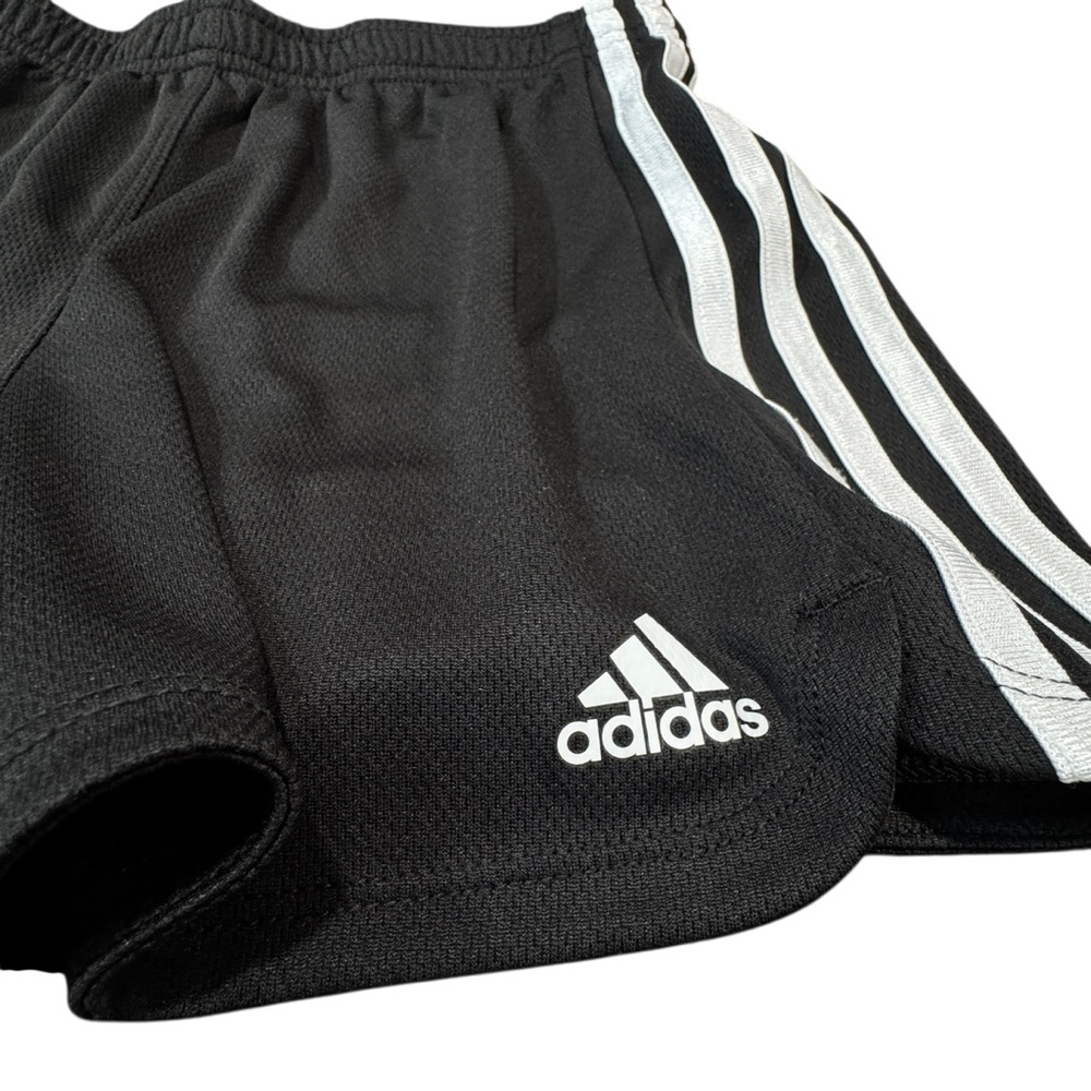 Adidas Girls Shorts Athletic Stripe Size L /14 - Picture 3 of 5